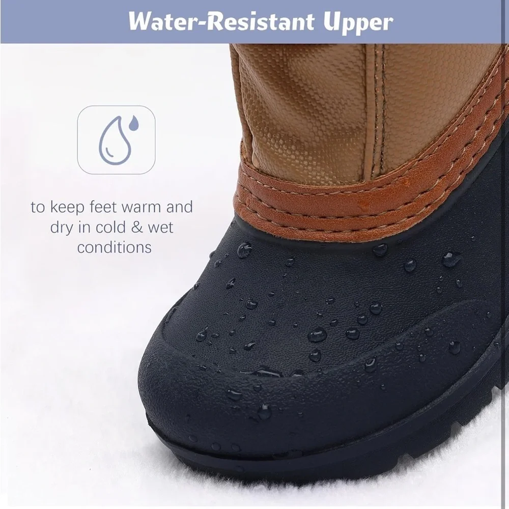 Festooning Boys Girls Winter Snow Boots Waterproof Outdoor Warm Liner 11 /478